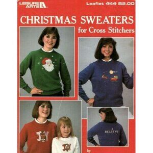 Christmas Sweaters For Cross Stitchers Leisure Arts Leaflet